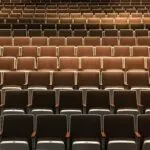 empty brown theater chairs